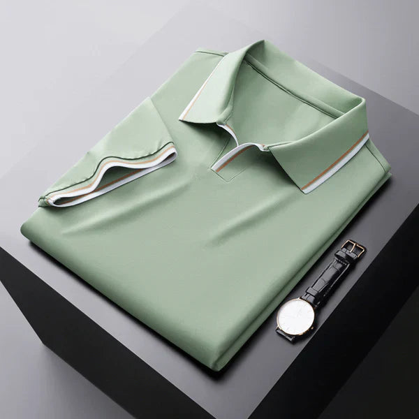 Lyle Luxurious Short Sleeve Polo Shirt, view 4 - Elena Harper