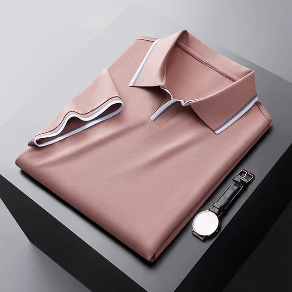 Lyle Luxurious Short Sleeve Polo Shirt, view 3 - Elena Harper