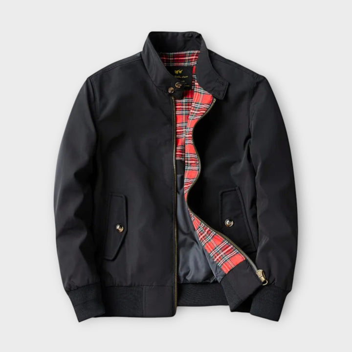 Lightweight Zip-Up Jacket for Men – High Collar Transitional Jacket