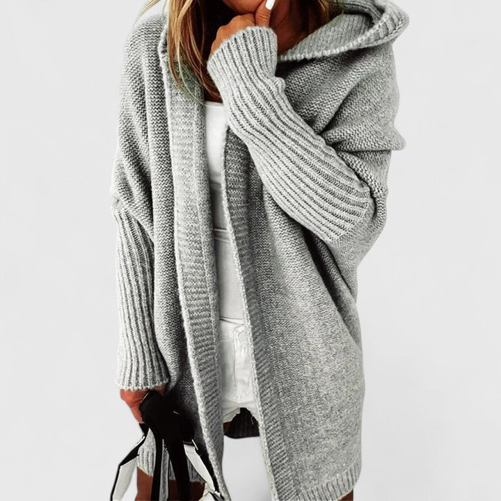 Manon - Elegant Oversized Hooded Cardigan