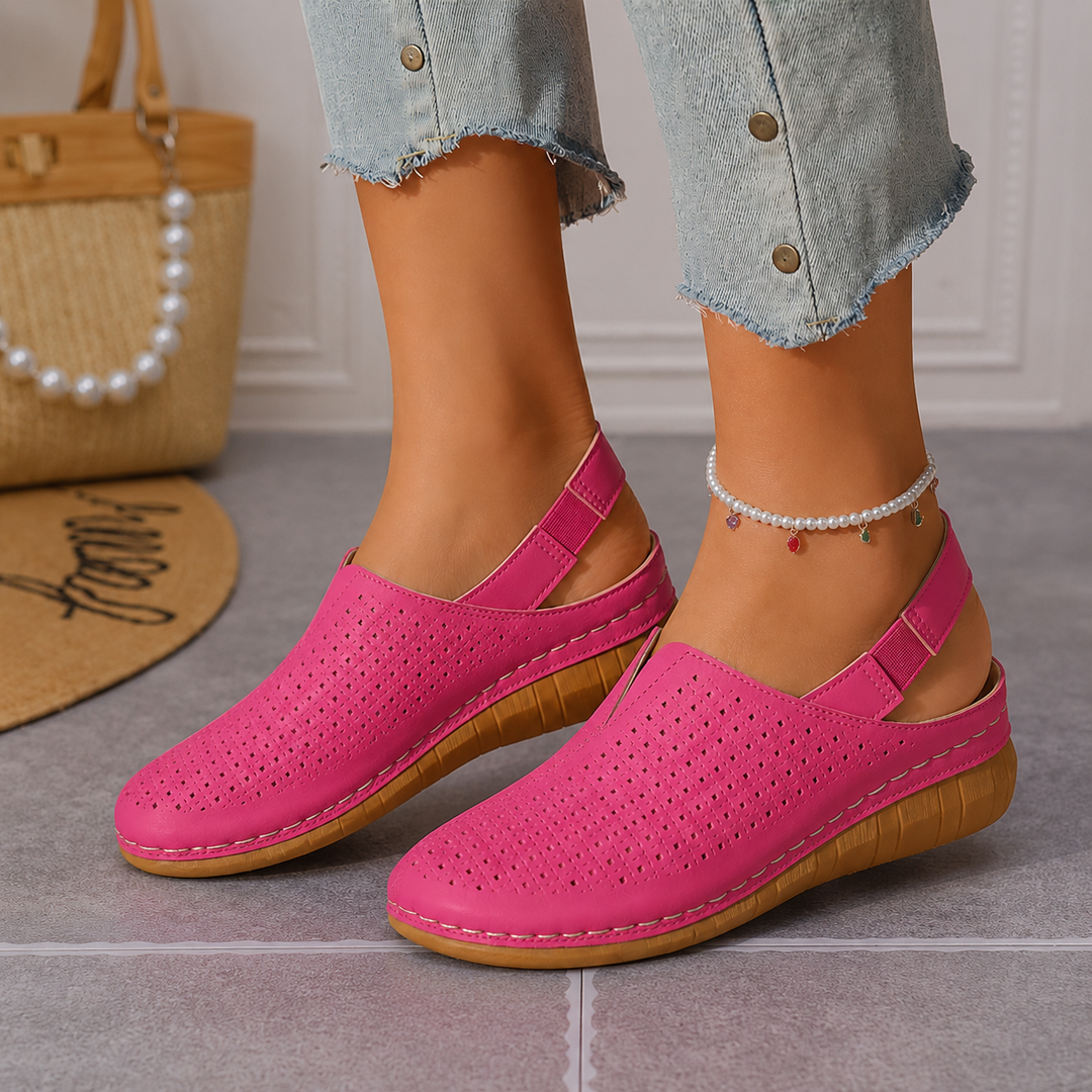 Airessa Breathable Mesh Slip-On Mules with Cushioned Air Sole - Elena Harper