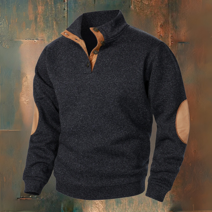 LAURENT MONACO | BUTTONED KNIT PULLOVER FOR MEN