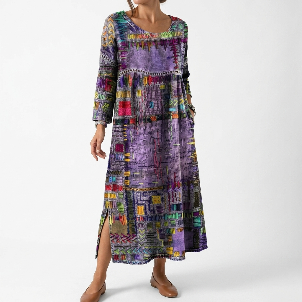 BOHEMIAN ARTISTIC DRESS FOR WOMEN