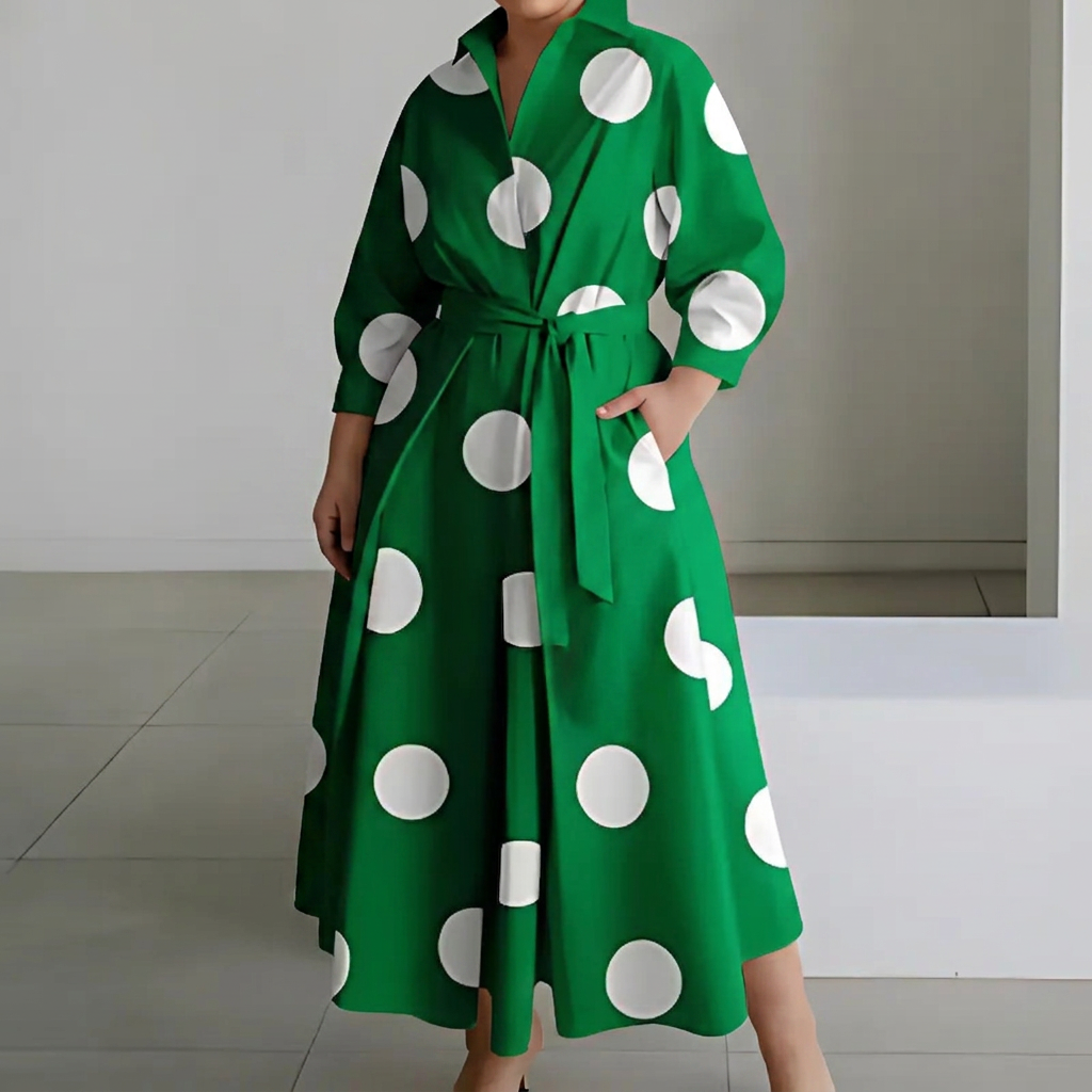 Ondine | Women's Cotton Collared Shirt Maxi Dress