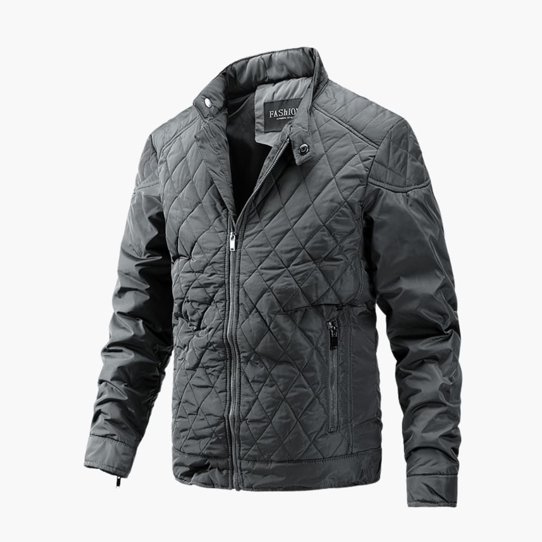 Men's Stylish Quilted Bomber Jacket for Everyday Comfort