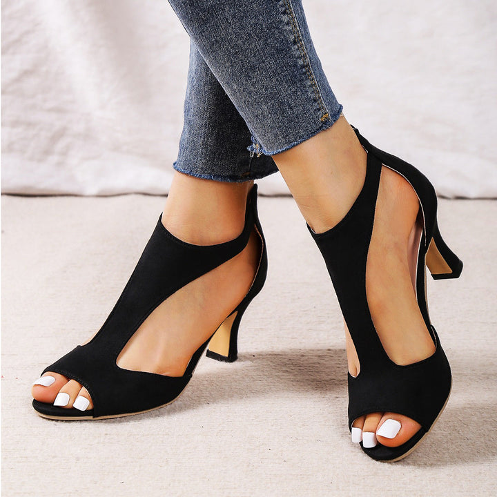 ELZA - Open-Toe Heels