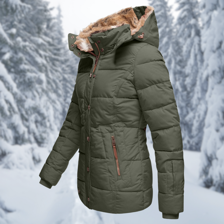 Women's Jacket with Hood and Pockets