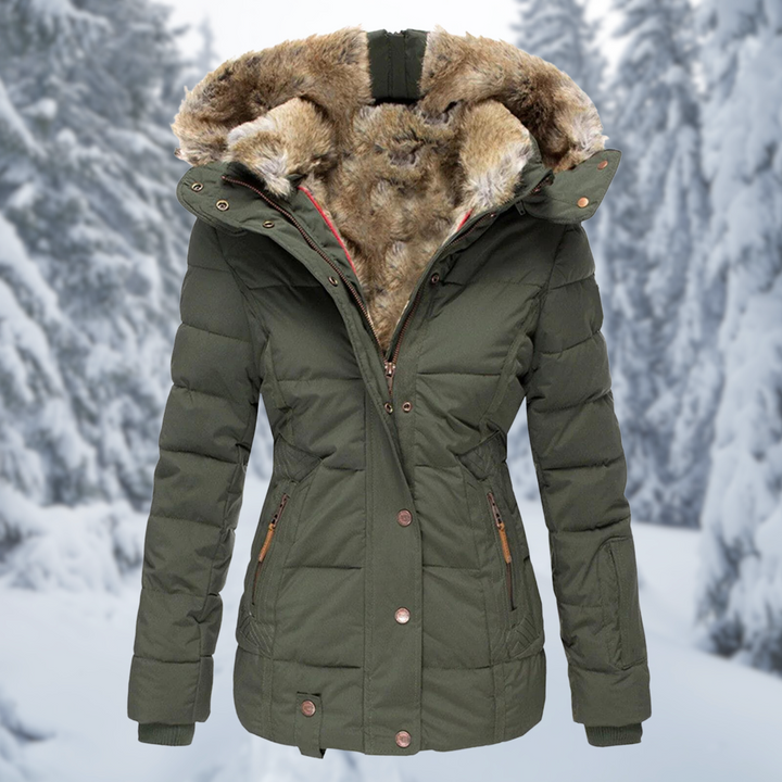 Women's Jacket with Hood and Pockets