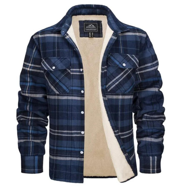 Men's Plaid Winter Jacket