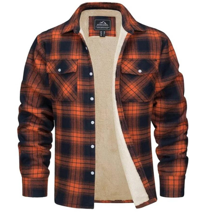 Men's Plaid Winter Jacket