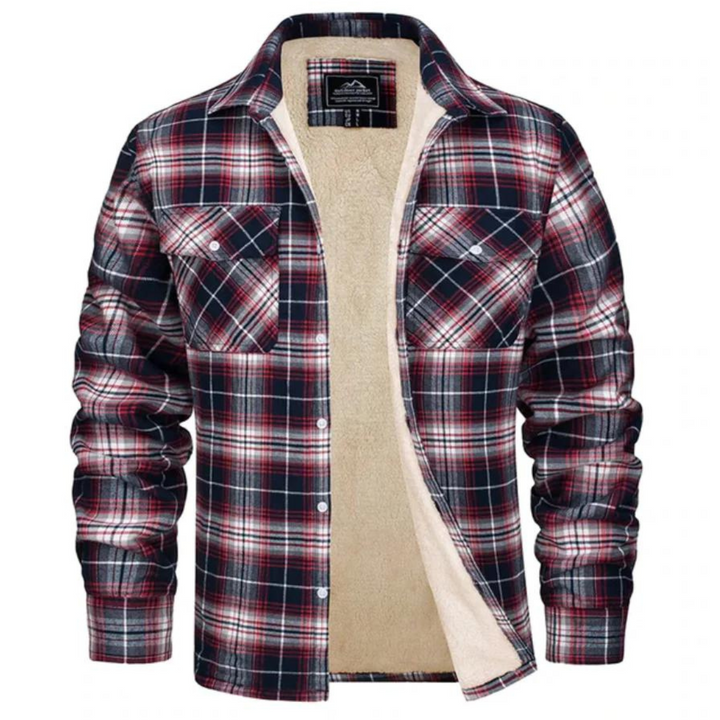 Men's Plaid Winter Jacket