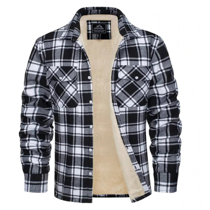 Men's Plaid Winter Jacket
