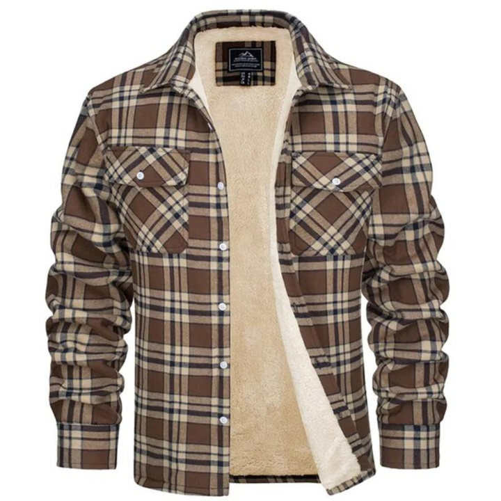 Men's Plaid Winter Jacket