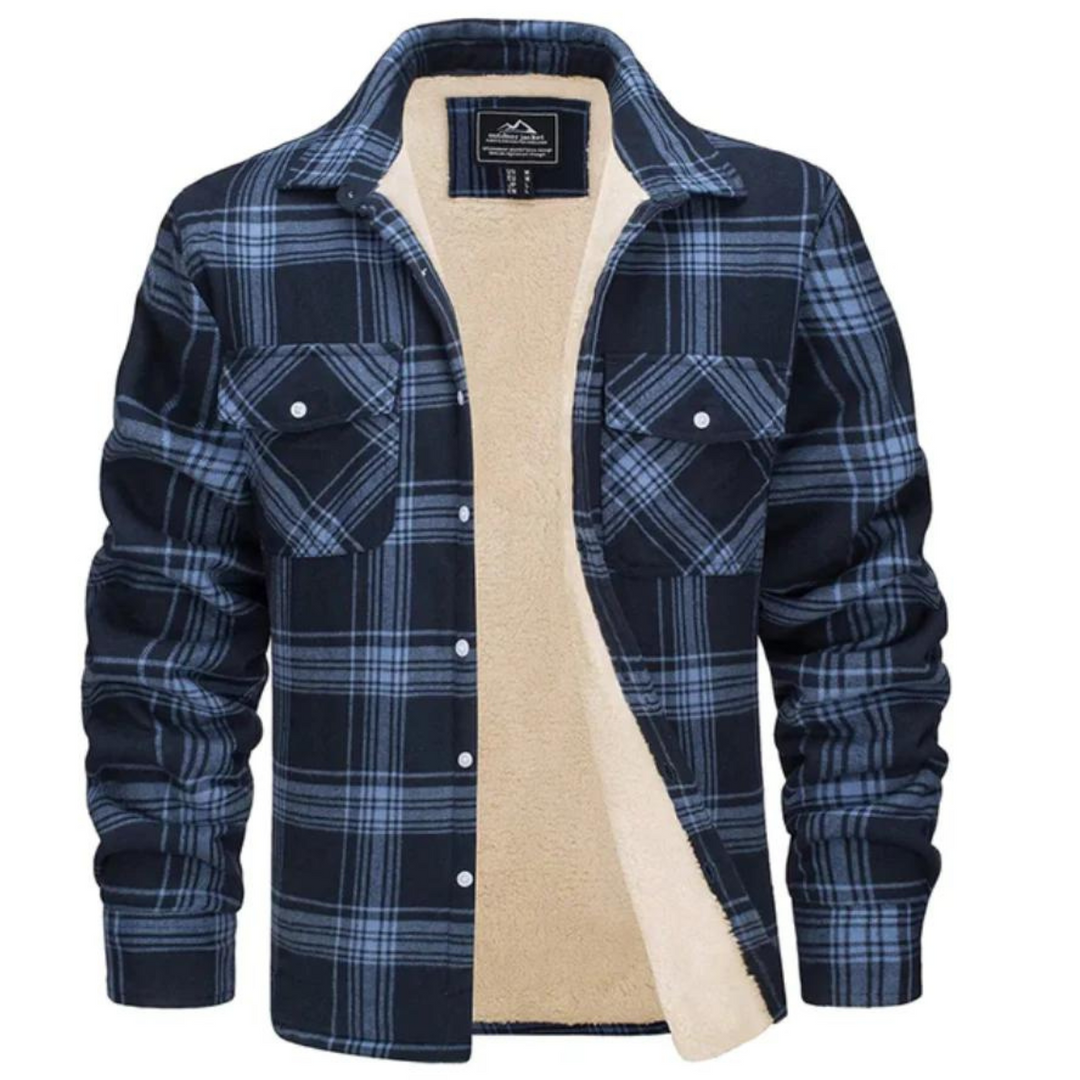 Men's Plaid Winter Jacket