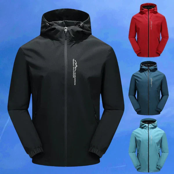 Water- and Windproof Outdoor Jacket with Hood EcoShield, view 5 - Elena Harper