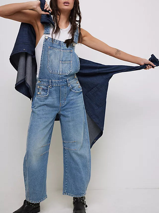 Good Luck Barrel Overalls - Elena Harper