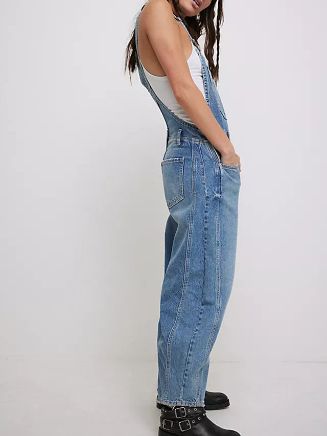 Good Luck Barrel Overalls, view 2 - Elena Harper