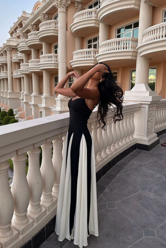 Eliana | Paneled Maxi Dress
