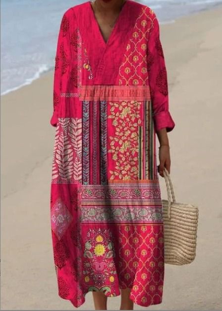 Adeline Summer Breeze Printed Dress - Elena Harper
