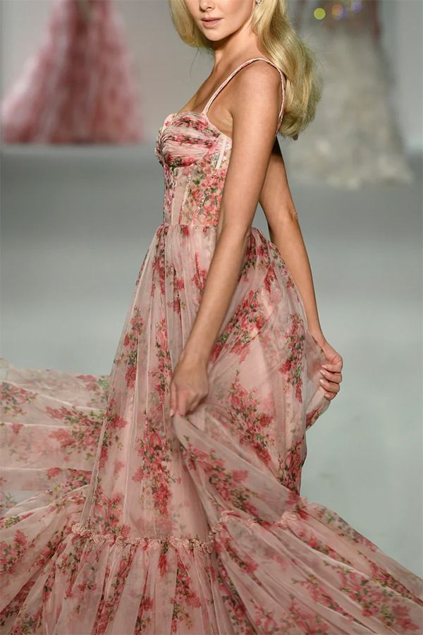 Tulle Dress with Layered Ruffles Elysian