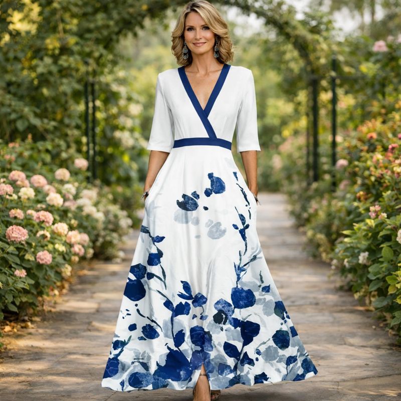 Aimee Elegant Maxi Dress - Elena Harper