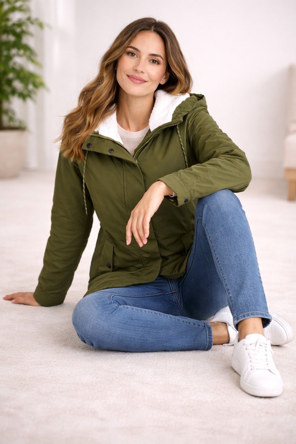 Hooded Winter Parka with Padded Lining - Elena Harper