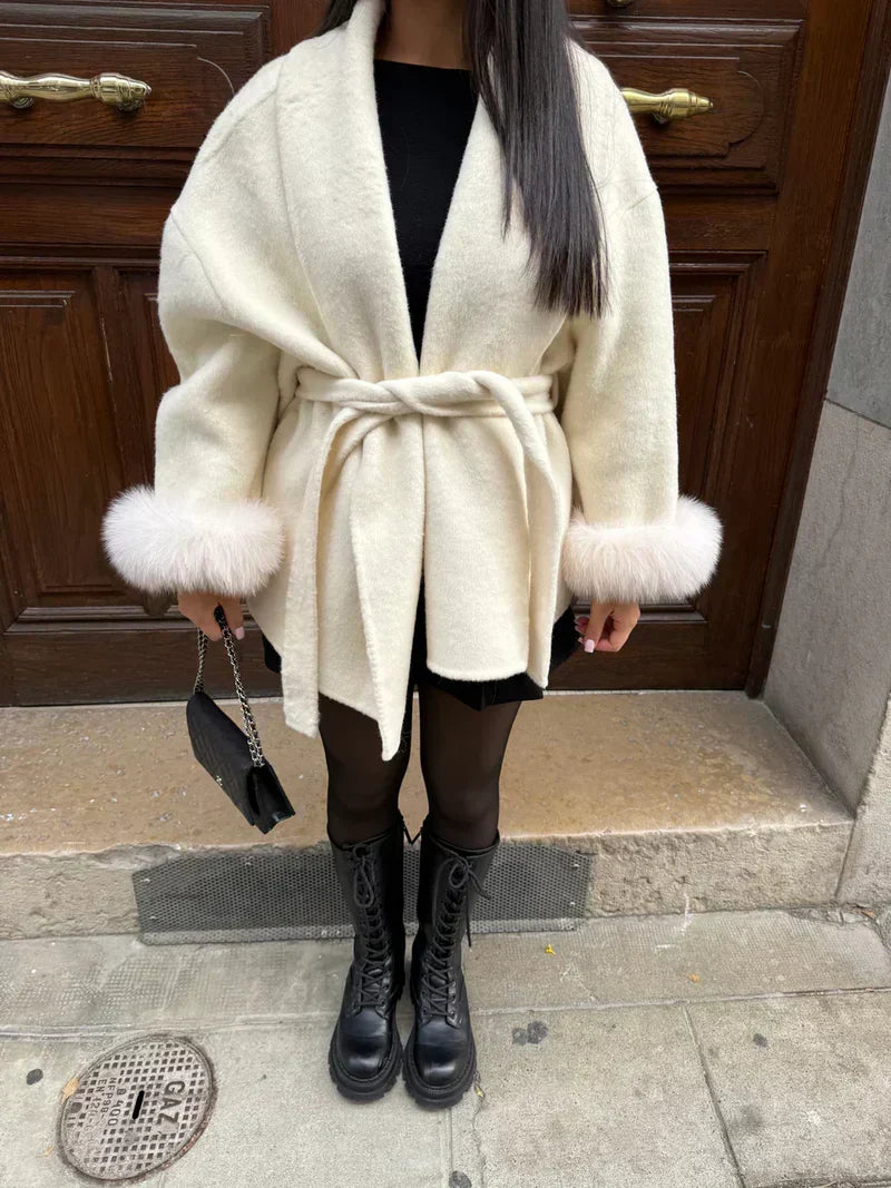 Noridale Elegant Custom Velvet Coat - Elena Harper