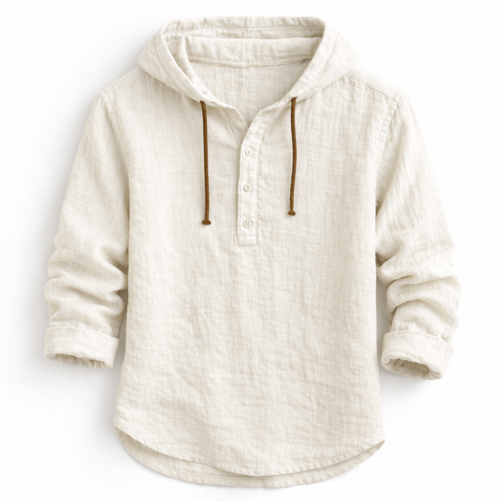 ELENA HARPER™  |  LINEN HOODIE FOR MEN