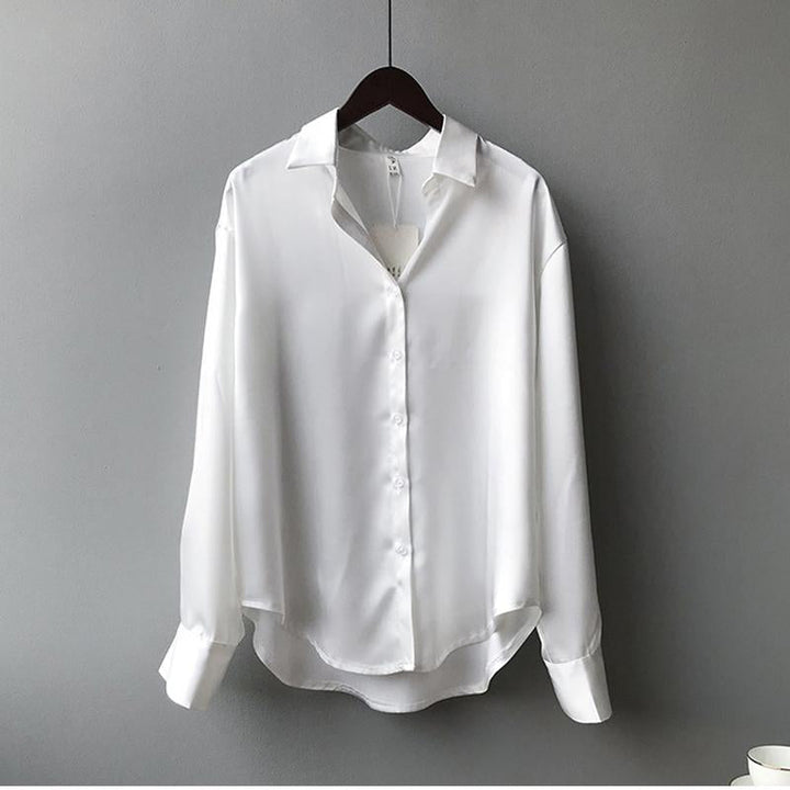 Emilia | Women's Silk Blouse with Button Placket for Style