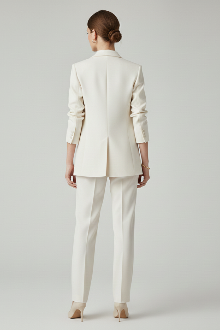 Clavera Women's Blazer and Straight-Leg Trouser Two-Piece Set - Elena Harper