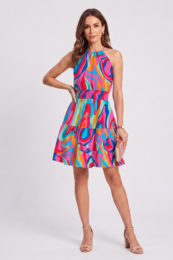 Women's Short Romper - Stylish Wrap Neckline for Summer
