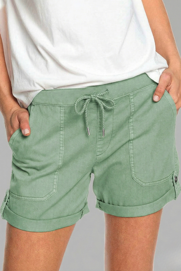 Women's Drawstring Casual Pocket Shorts