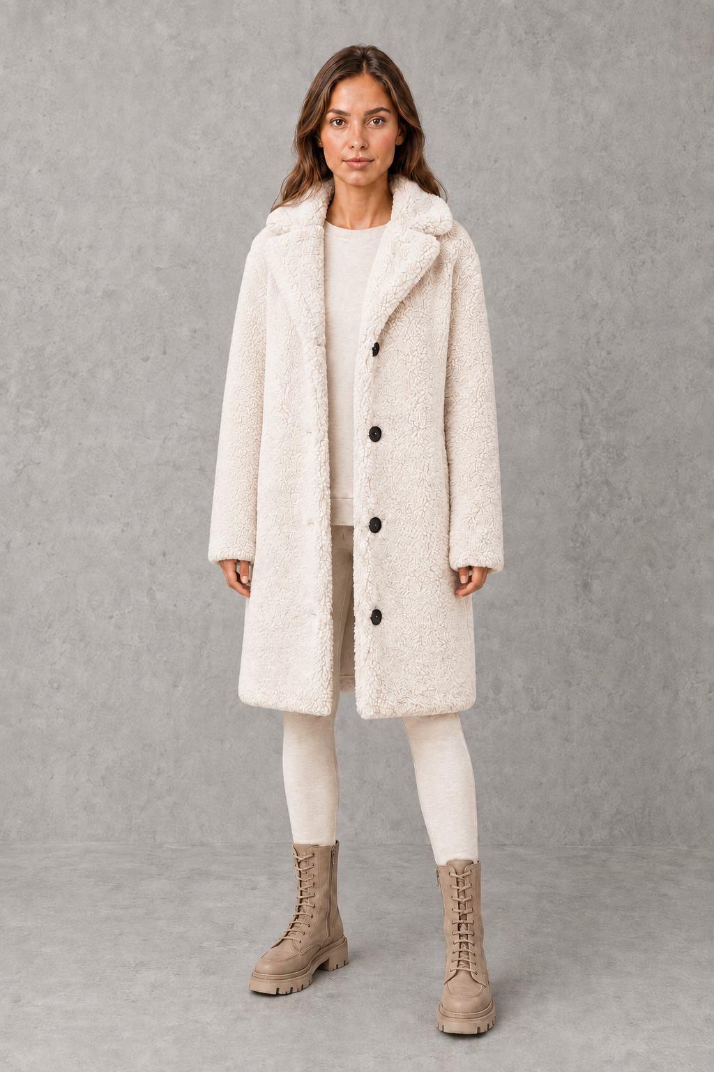 Women’s Teddy Coat | Soft Single-Breasted Winter Jacket