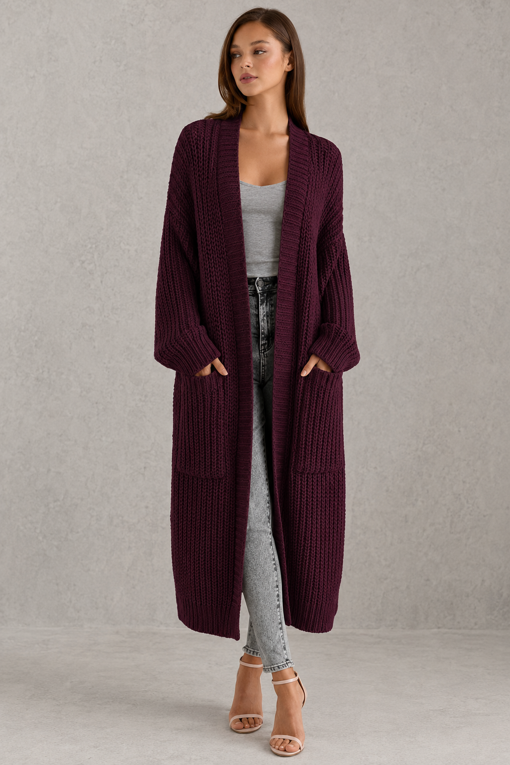 Women’s V-Neck Button Front Knit Cardigan for Casual & Everyday Wear