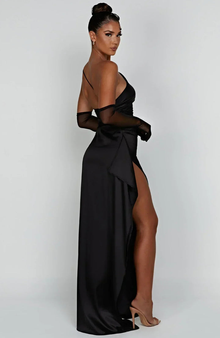 Petra | Women's One-Shoulder Maxi Dress with Slit