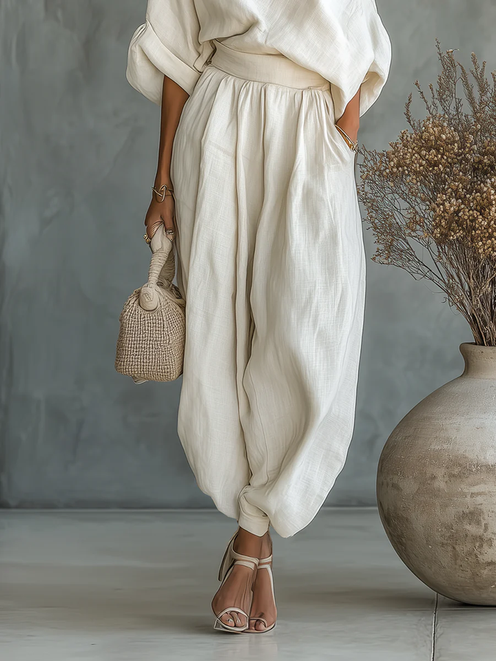 Mila Two-Piece Set with Off-Shoulder Design - Elena Harper