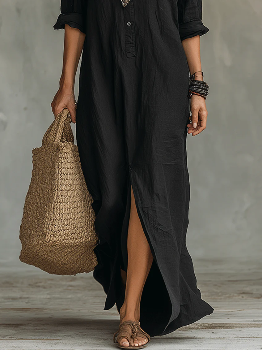Elegant Long Dress Willow Fluid and Timeless - Elena Harper