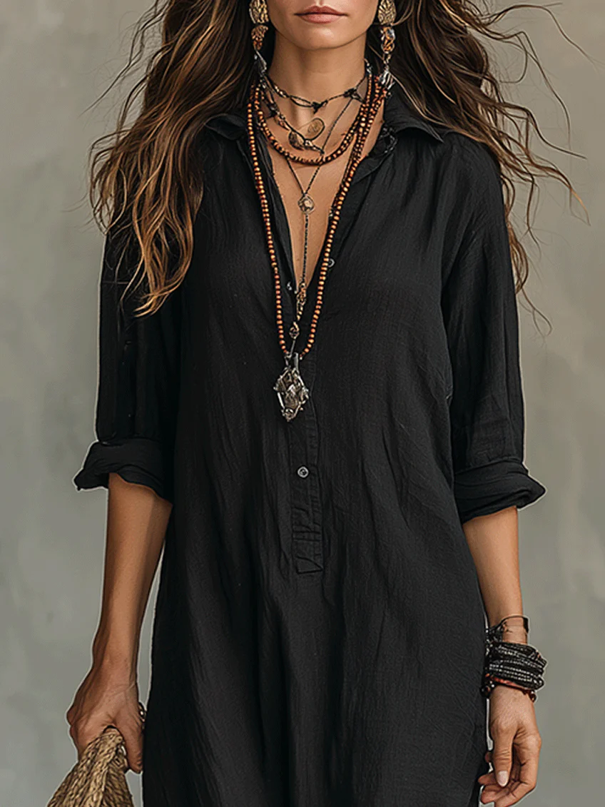 Elegant Long Dress Willow Fluid and Timeless - Elena Harper
