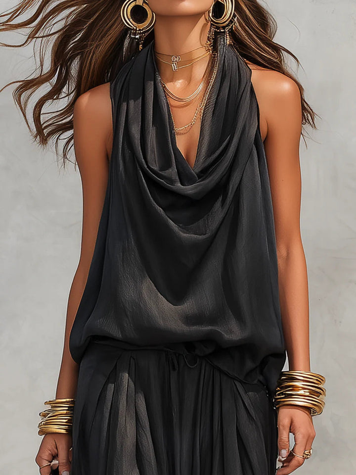 Yuna™ | Elegant Draped Two-Piece Set
