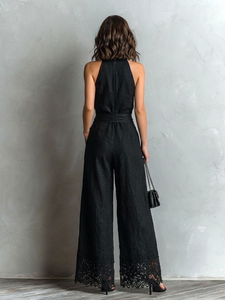 Lila Halter Neck Top Set, view 2 - Elena Harper