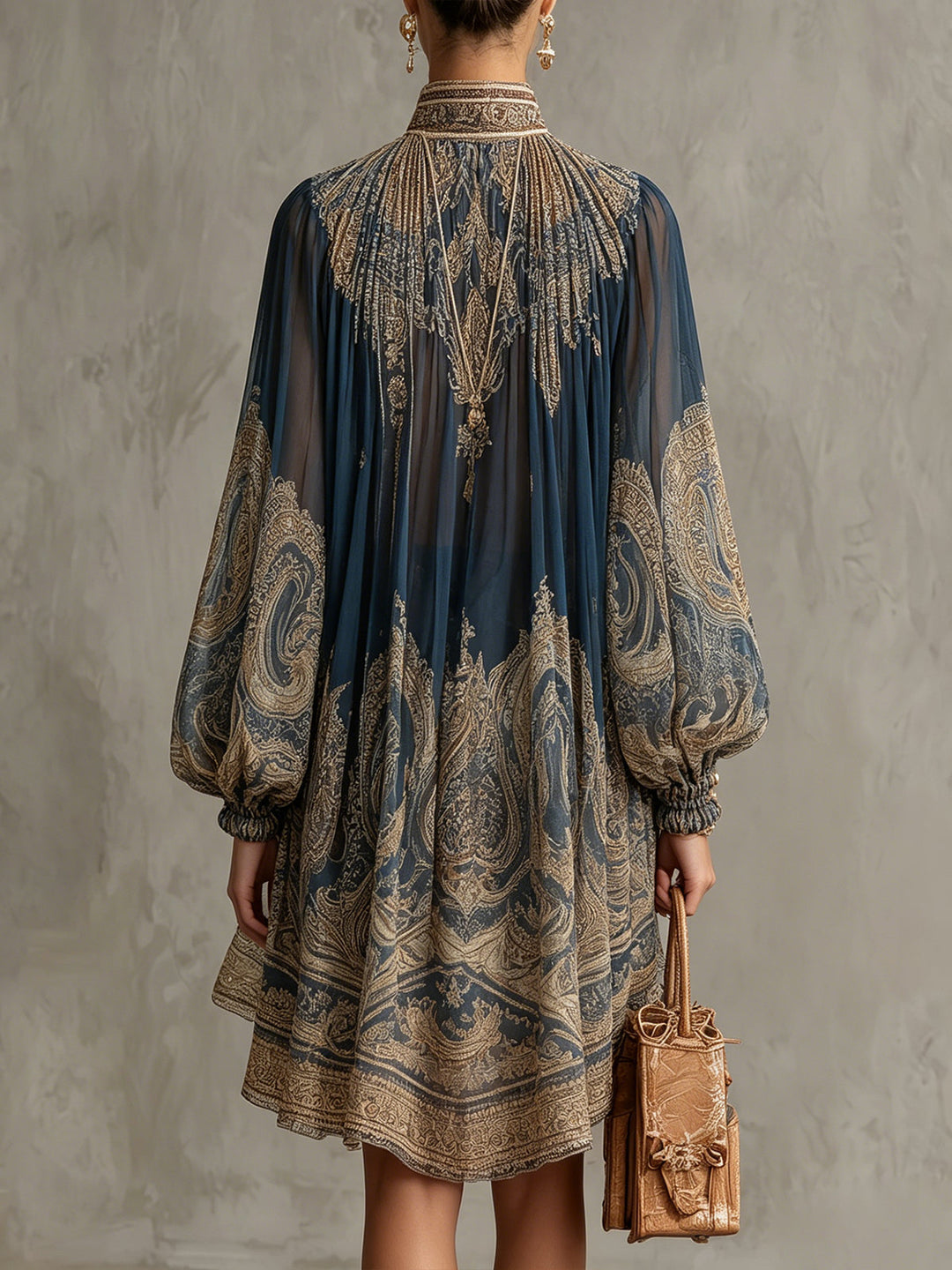 Alessia Airy Asymmetric Dress - Elena Harper