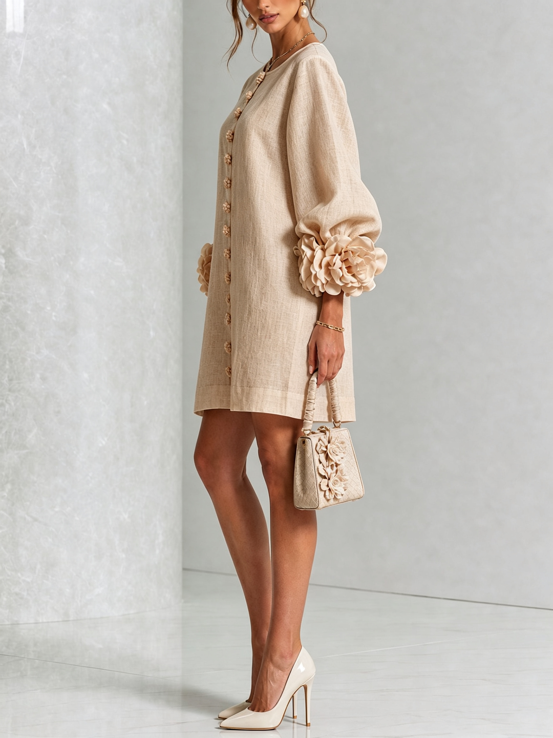 Alice Sculptural Mini Dress - Elena Harper