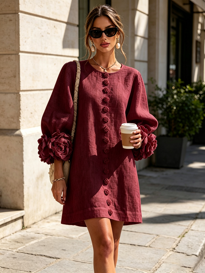 Alice Sculptural Mini Dress - Elena Harper