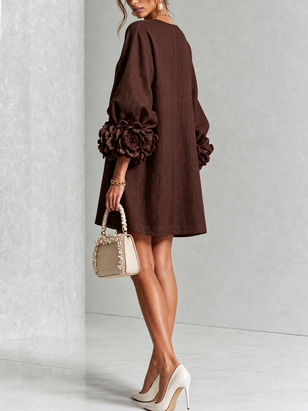 Alice Sculptural Mini Dress - Elena Harper