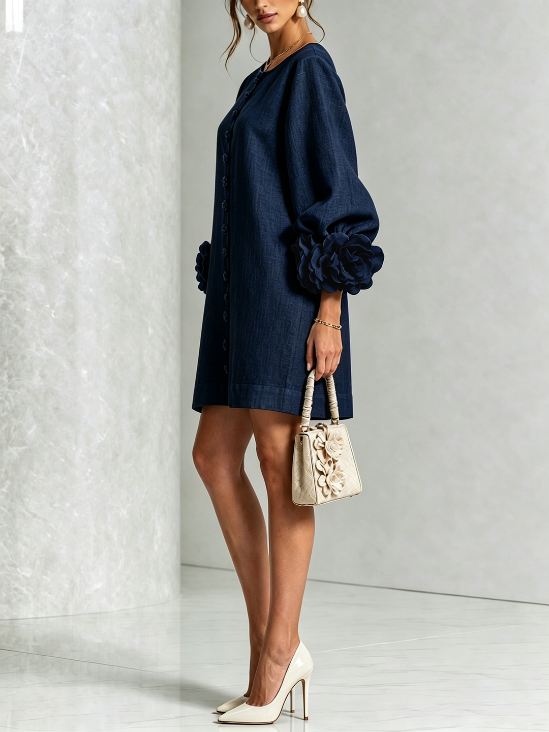 Collete - Sculptural Mini Dress