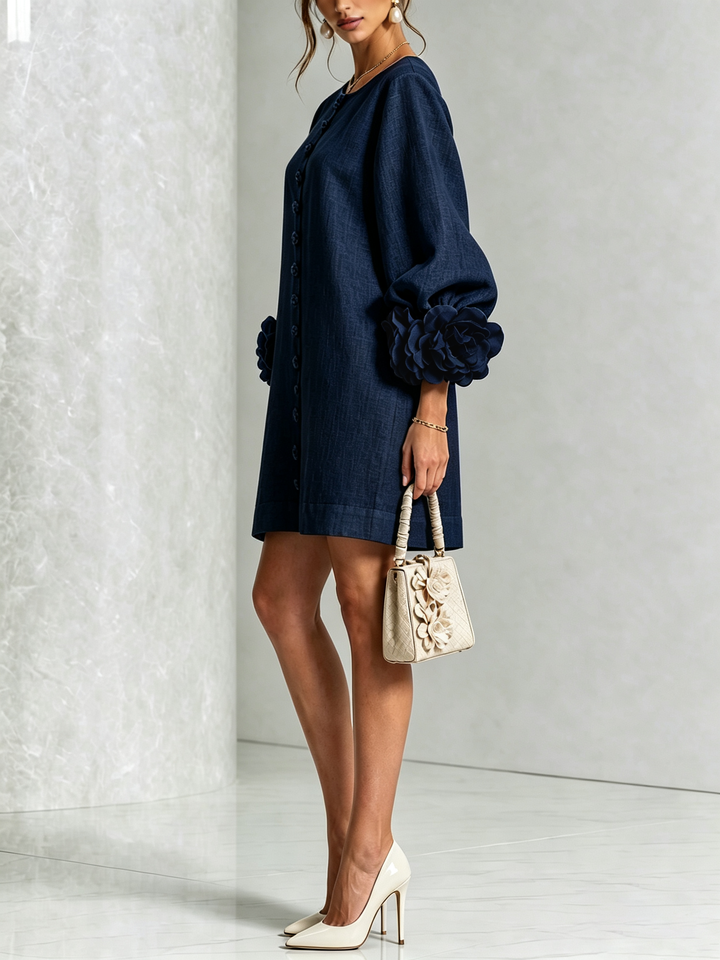 Alice Sculptural Mini Dress - Elena Harper