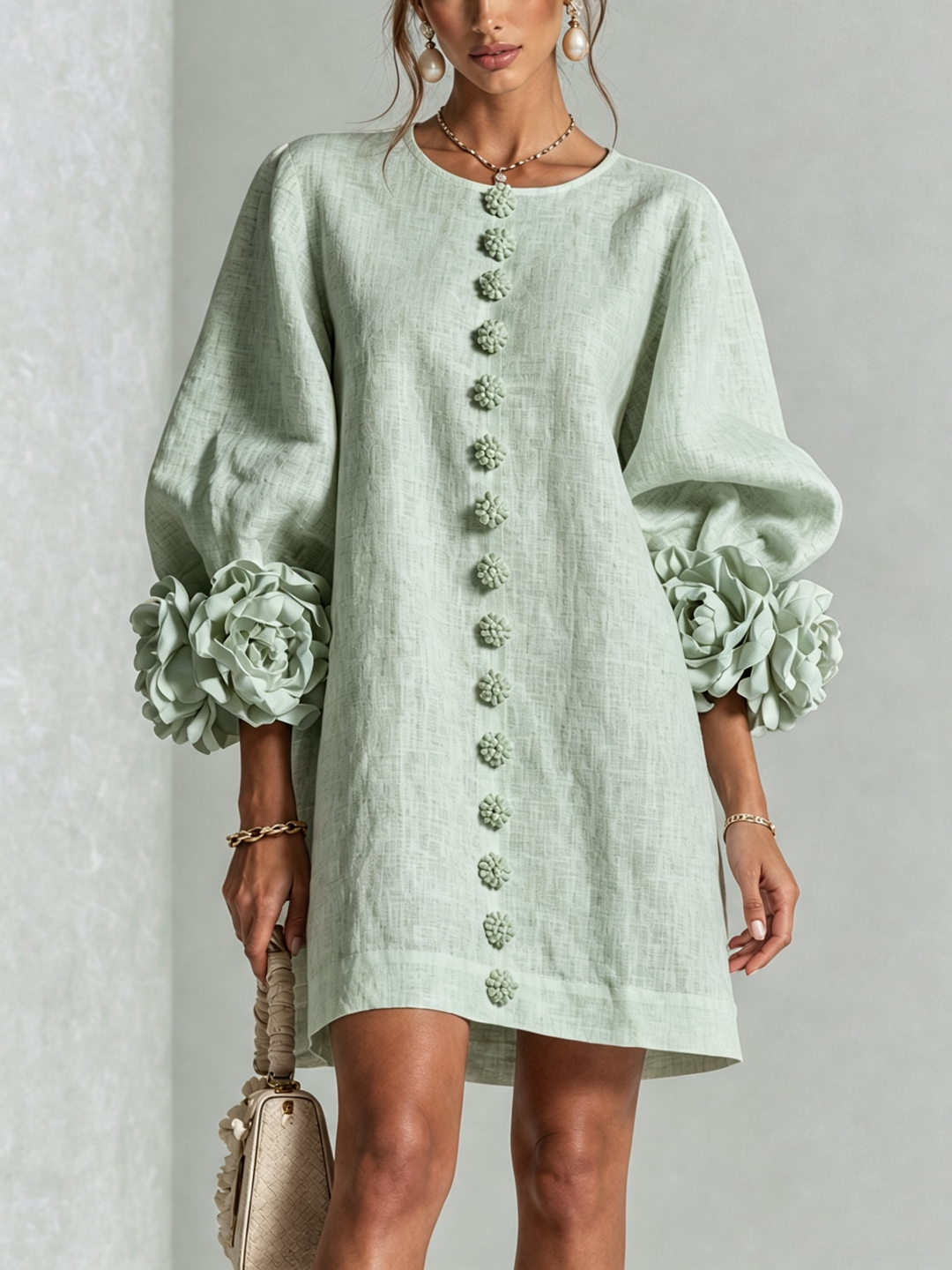 Alice Sculptural Mini Dress - Elena Harper