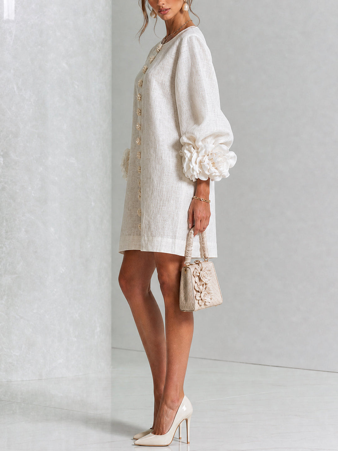 Alice Sculptural Mini Dress - Elena Harper
