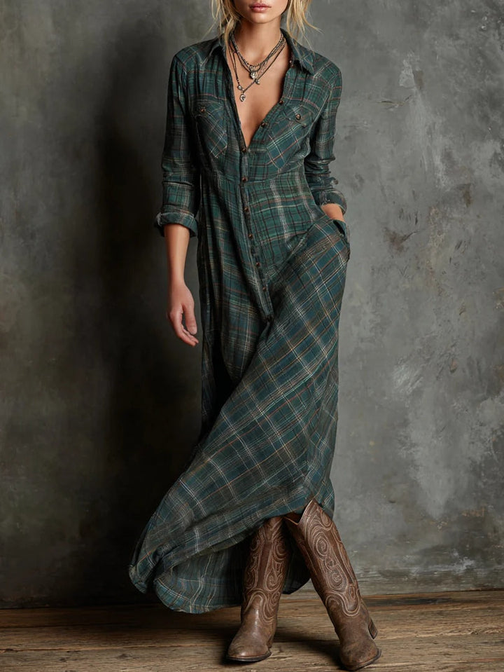 Carisse Collared Minimalist Dress - Elena Harper