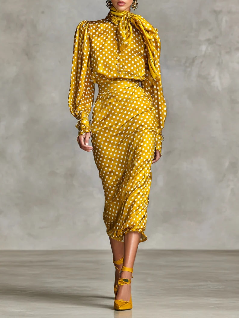 Dahlia Polka Dot Two-Piece Set - Elena Harper